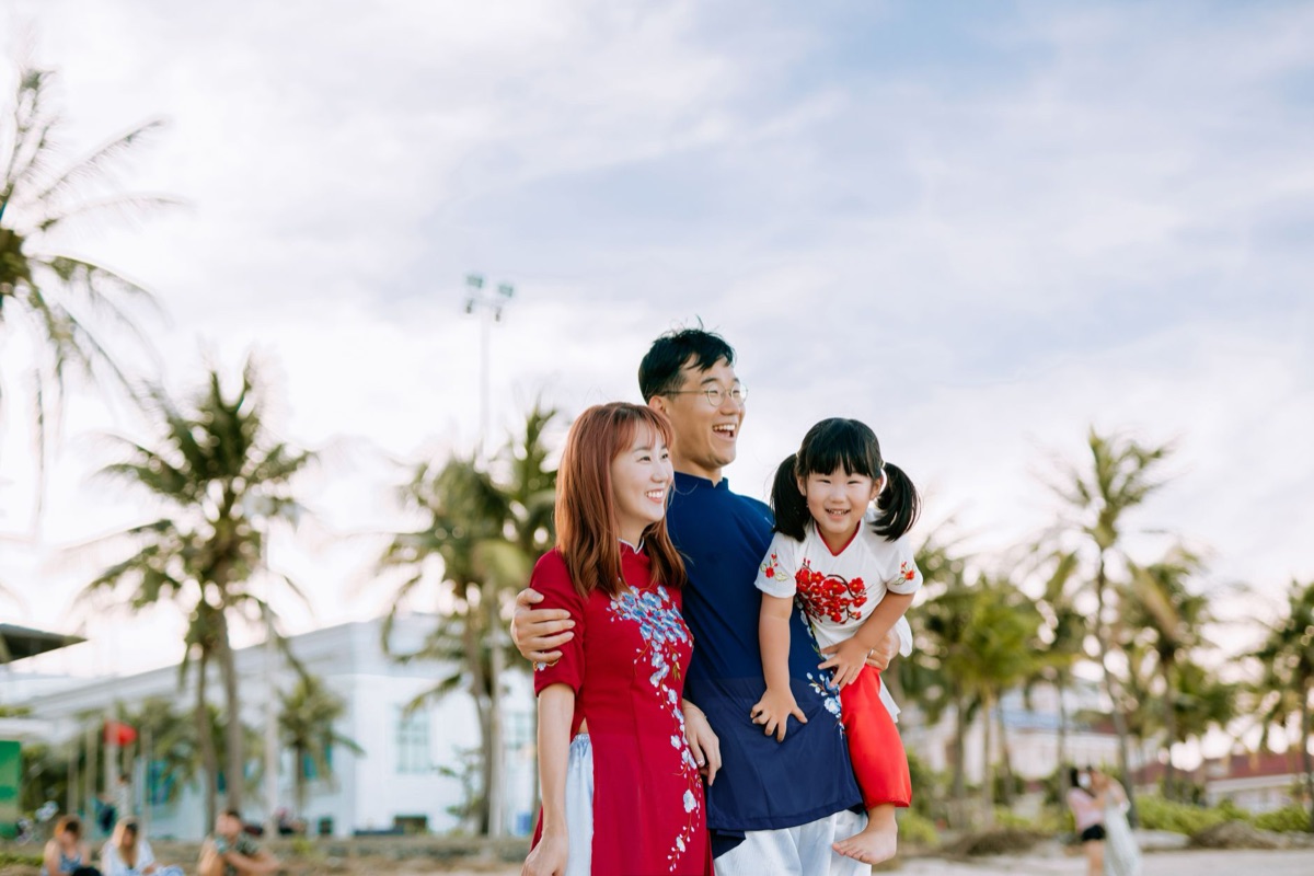 famiglia con bambini a Phuket