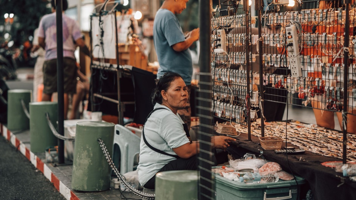 Phuket local market stall
