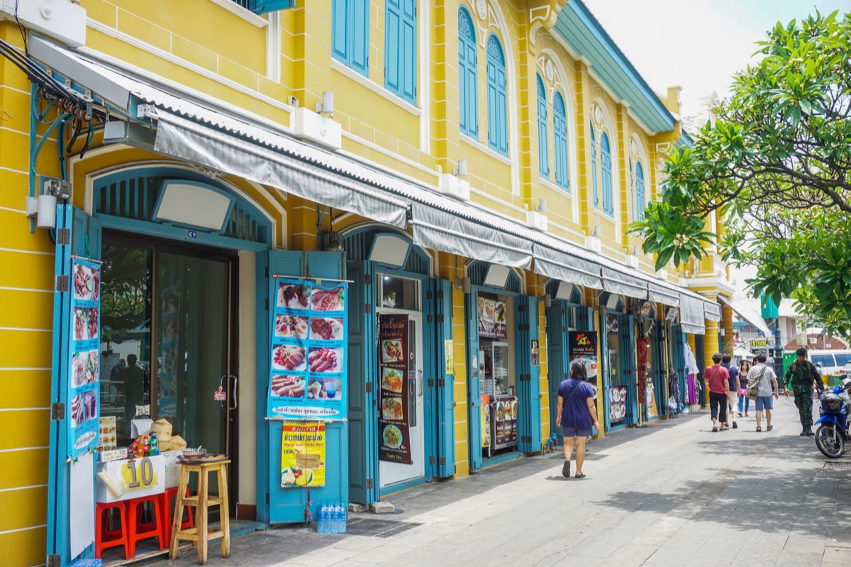 mercado do bairro antigo de phuket