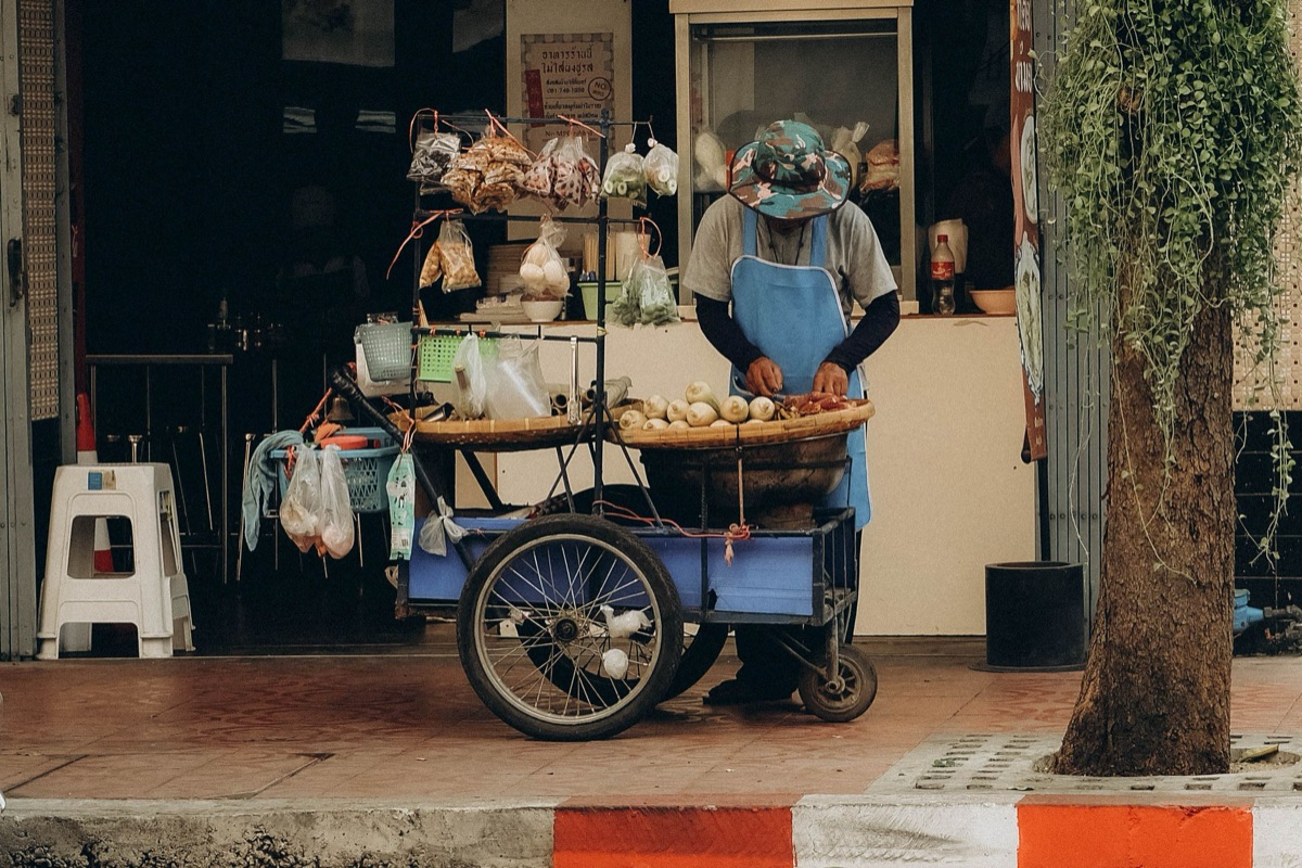 phuket street vendor selling local food