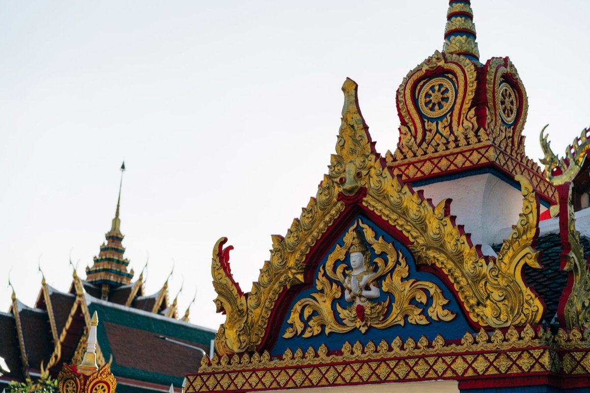 phuket siam nitram temple entrance with traditional thai architecture