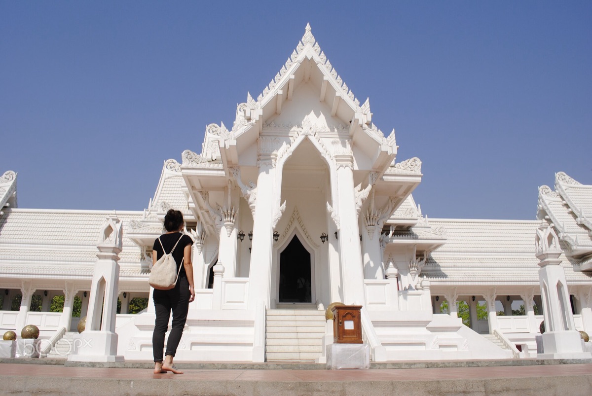 Architettura di un tempio tradizionale thailandese
