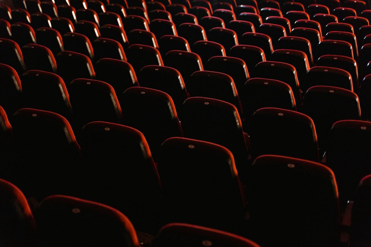 Vue des sièges d'un théâtre d'opéra