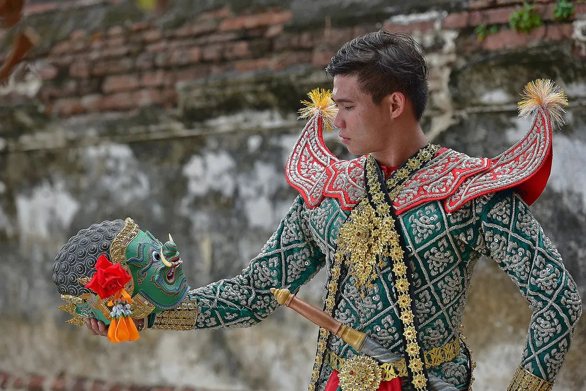 pantomime, ramayana, siam, get dressed, mask, show, puppet, thailand, asia, drama, bangkok, culture, bran, art, ancient, thai, traditional, pantomime, pantomime